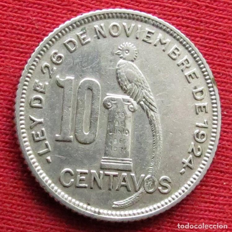 Monedas antiguas de Am&eacute;rica: Guatemala 10 centavos 1933 - Foto 1