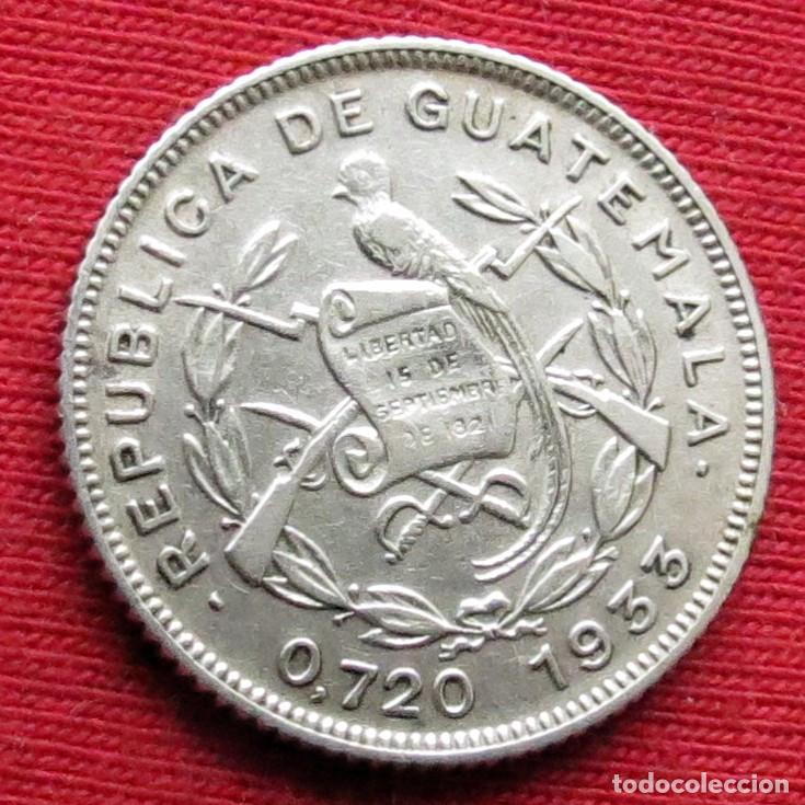 Monedas antiguas de Am&eacute;rica: Guatemala 10 centavos 1933 - Foto 2