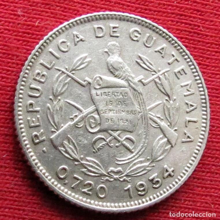 Monedas antiguas de Am&eacute;rica: Guatemala 10 centavos 1934 - Foto 2