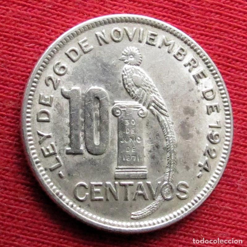 Monedas antiguas de Am&eacute;rica: Guatemala 10 centavos 1943 - Foto 1