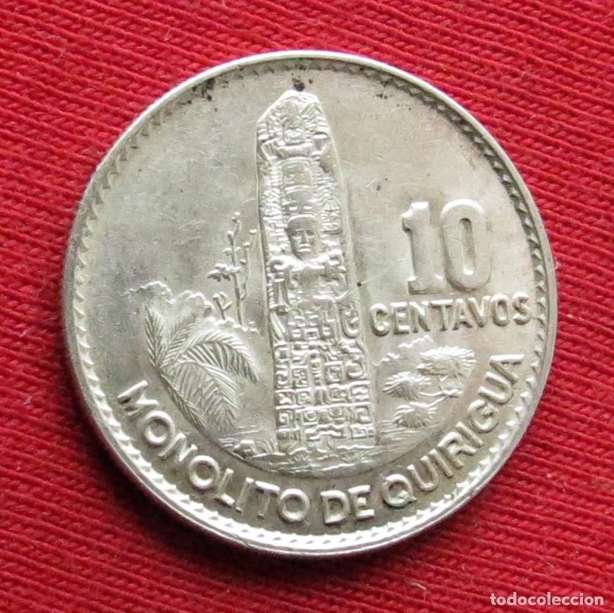 Monedas antiguas de Am&eacute;rica: Guatemala 10 centavos 1961 - Foto 1