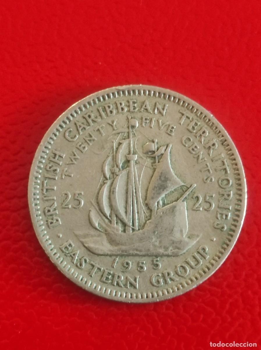 Monedas antiguas de Am&eacute;rica: 25 centavos de Caribe - Foto 2