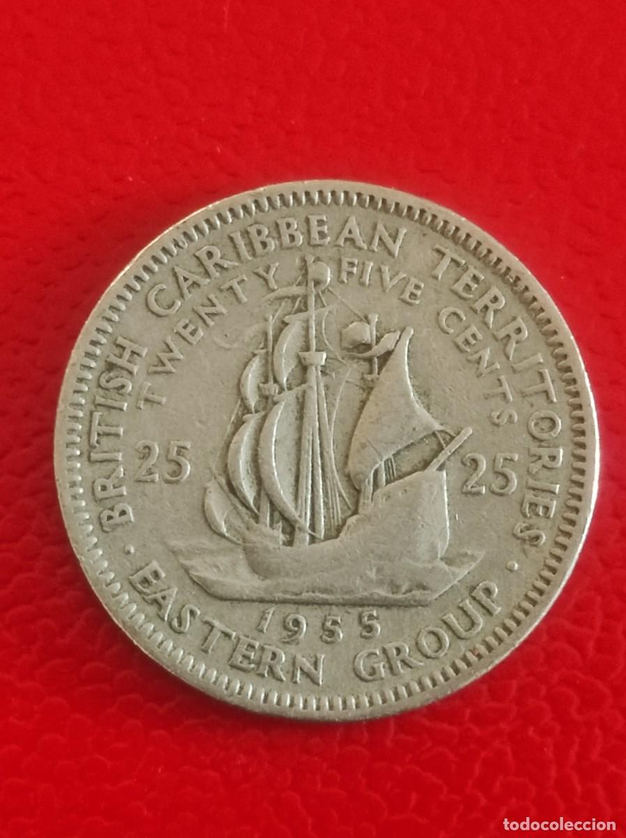 Monedas antiguas de Am&eacute;rica: 25 centavos de Caribe - Foto 2