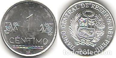 Monedas antiguas de Am&eacute;rica: Per&uacute; 1 c&eacute;ntimo 2011 KM#303.4a SC/UNC Sin circular