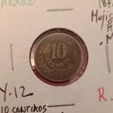 Monedas antiguas de América: MONEDA DE PLATA DE MÉXICO DE 10 CENTAVOS DE 1872, M° MEXICO, BUEN EJEMPLAR, VER FOTOS. Lote 389973839