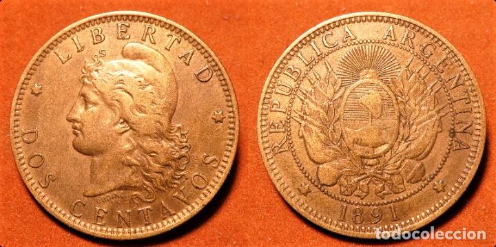 Monedas antiguas de Am&eacute;rica: MONEDA DE ARGENTINA 2 CENTAVOS 1891 - Foto 1