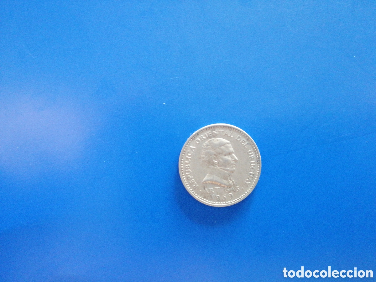 Monedas antiguas de Am&eacute;rica: 10 centesimos de Uruguay 1959 - Foto 1