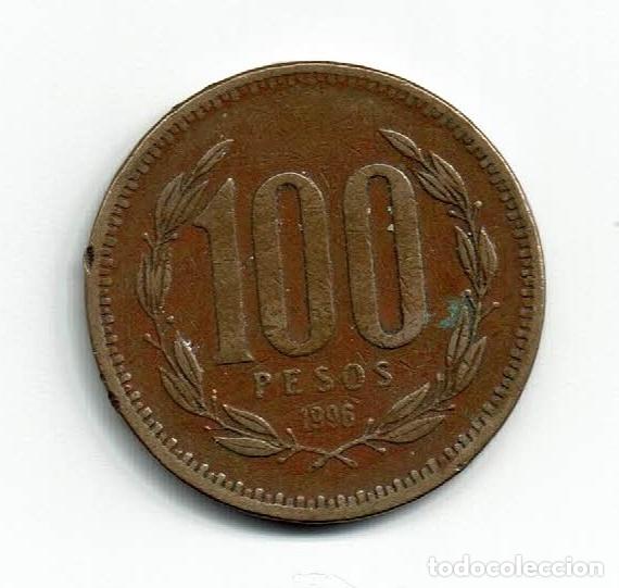 Monedas antiguas de Am&eacute;rica: CHILE 100 PESOS 1996 - Foto 2