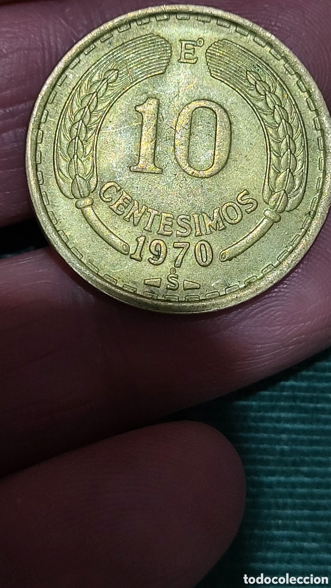 Monedas antiguas de Am&eacute;rica: Moneda 10 centimos 1970 Chile - Foto 2