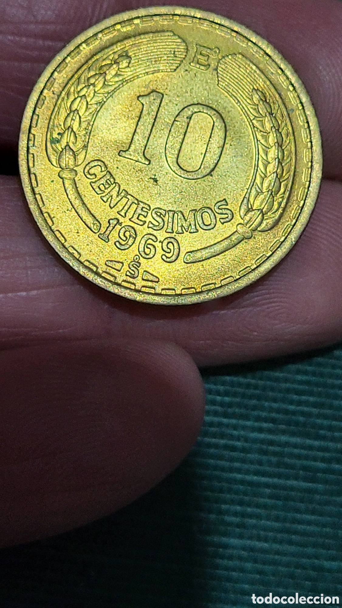 Monedas antiguas de Am&eacute;rica: Moneda 10 centimos 1969 Chile - Foto 2