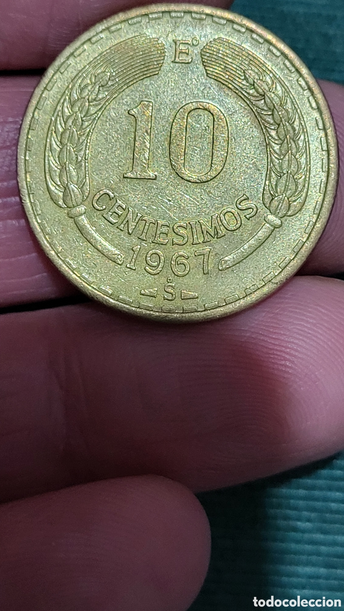 Monedas antiguas de Am&eacute;rica: Moneda 10 centimos 1967 Chile - Foto 2