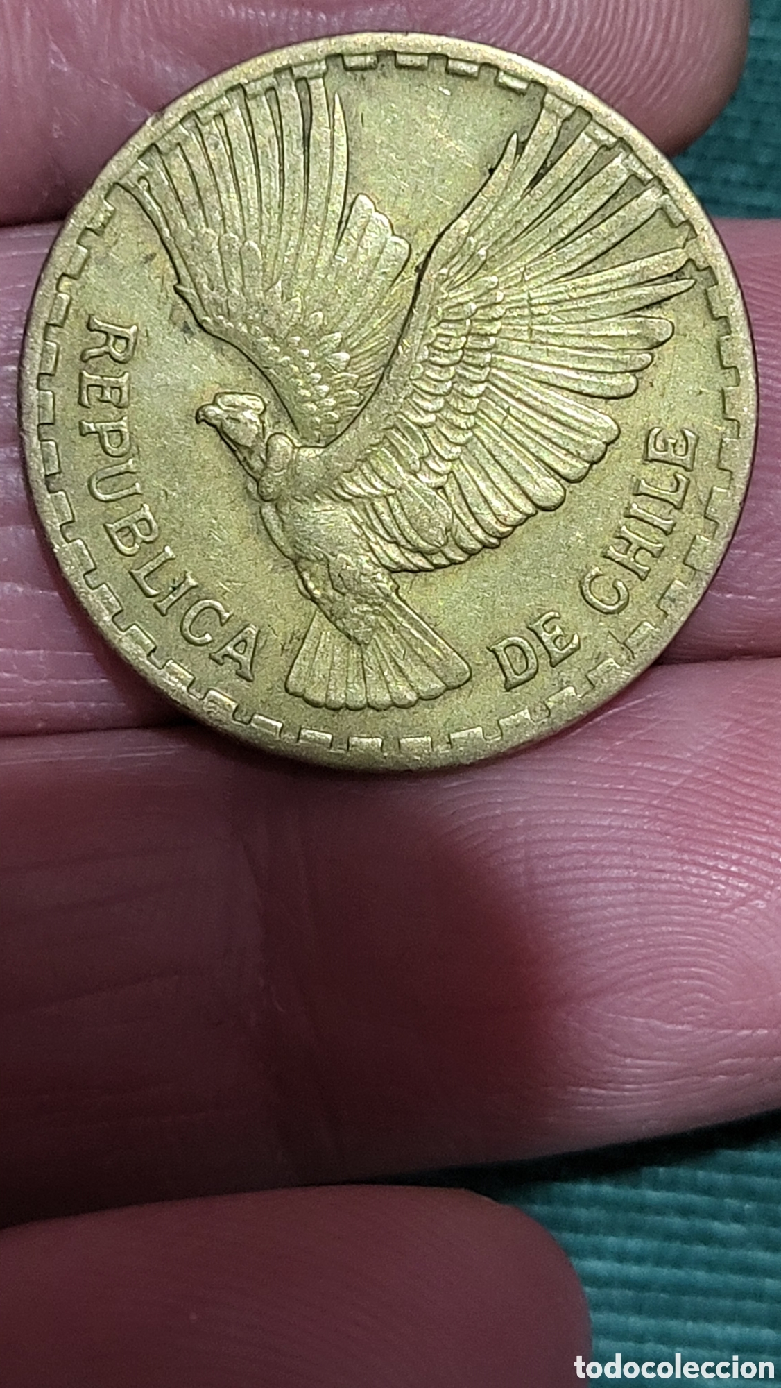 Monedas antiguas de Am&eacute;rica: Moneda 10 centimos 1965 Chile - Foto 1