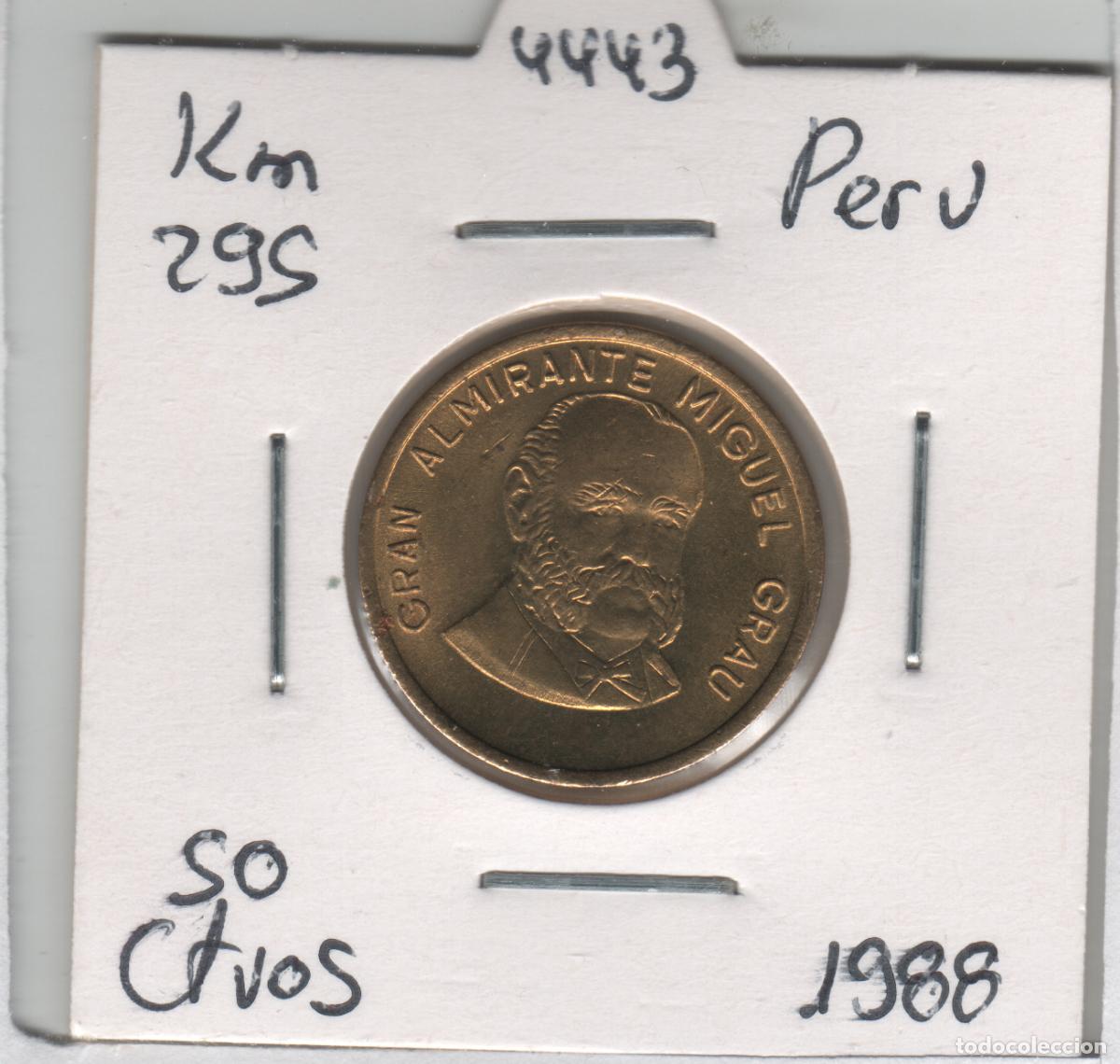 Monedas antiguas de Am&eacute;rica: MONEDA PERU 50 CENTAVOS 1988 - Foto 1