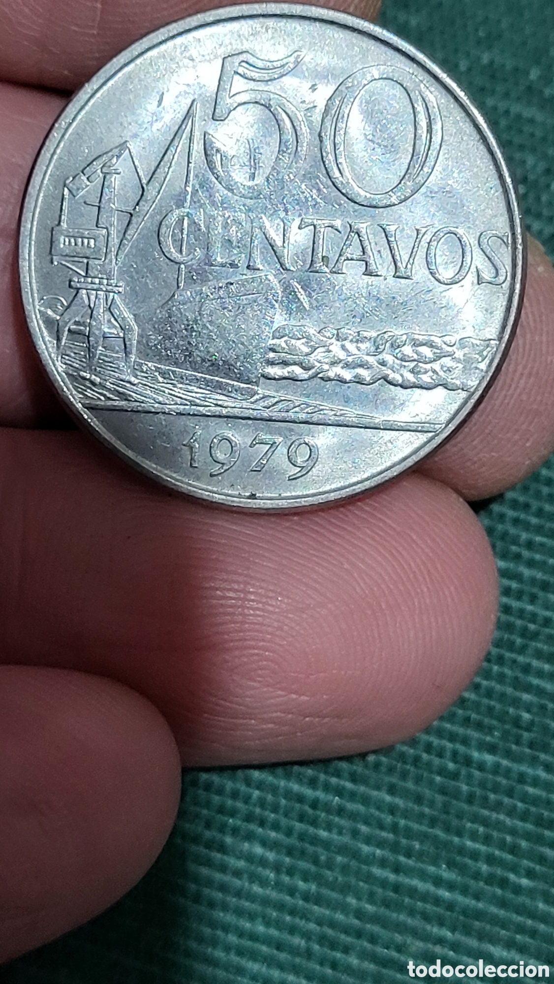 Monedas antiguas de Am&eacute;rica: Moneda 50 centavo 1979 Brasil - Foto 2