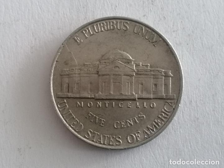 Monedas antiguas de Am&eacute;rica: MONEDA FIVE CENTS, LIBERTY 1998 - Foto 2