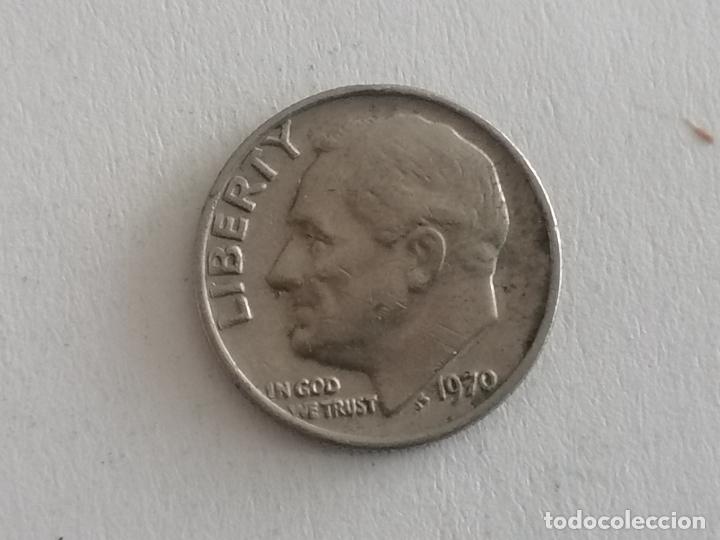 Monedas antiguas de Am&eacute;rica: MONEDA ON DIME, LIBERTY 1970 - Foto 1