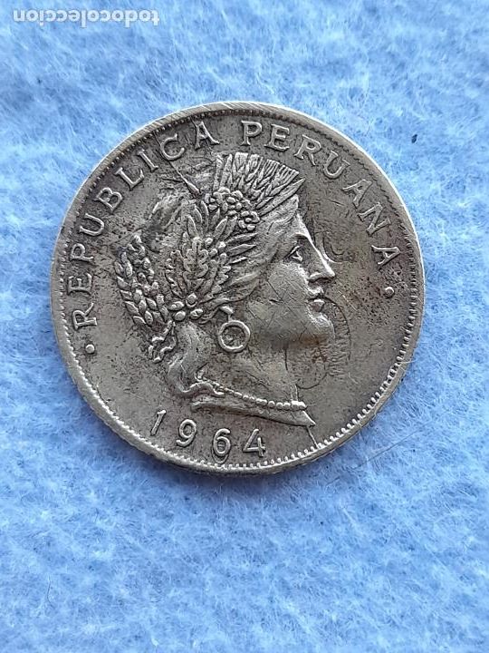 Monedas antiguas de Am&eacute;rica: Per&uacute;. 20 Centavos. A&ntilde;o 1964 - Foto 1