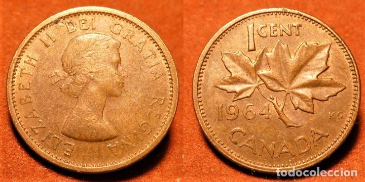 Monedas antiguas de Am&eacute;rica: MONEDA DE CANADA 1 CENT 1964 - Foto 1
