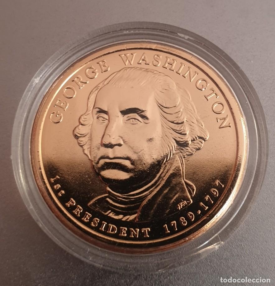 Monedas antiguas de Am&eacute;rica: ONE DOLAR USA 2007 - CECA P - CALIDAD BU - GEORGE WASHINGTON - 1ST PRESIDENTE - EN CAPSULA - S/C