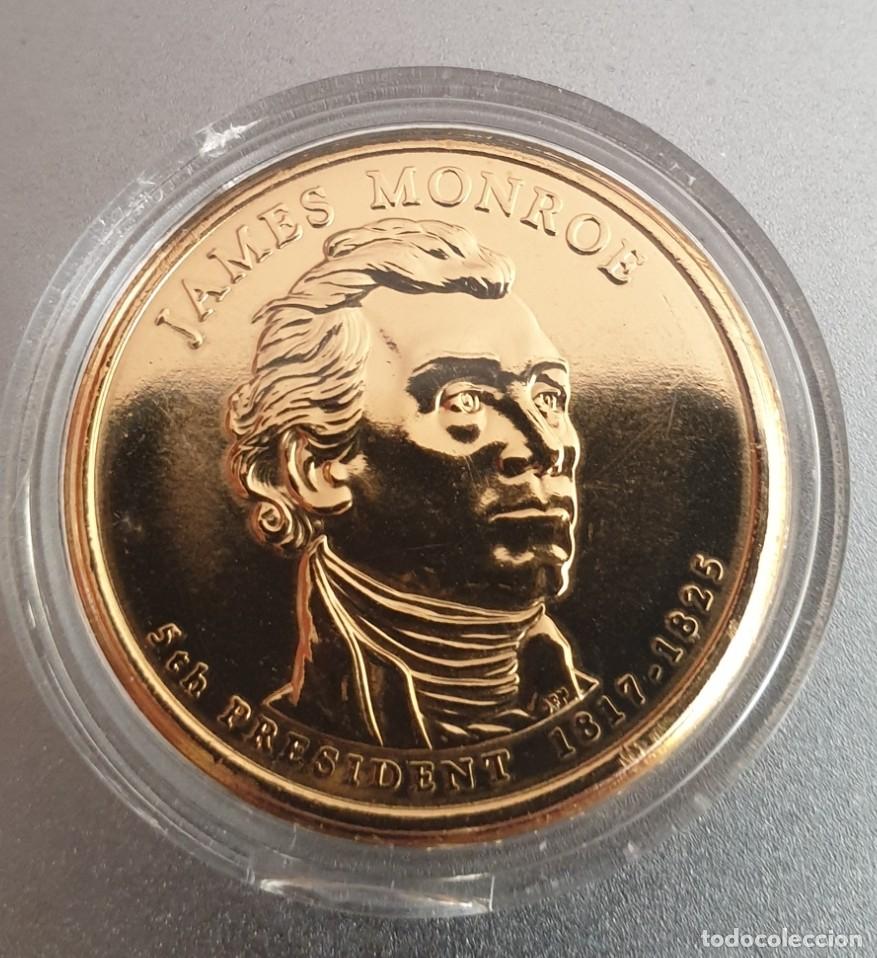 Monedas antiguas de Am&eacute;rica: ONE DOLAR USA 2008 - CECA D - CALIDAD BU - JAMES MONROE - 5TH PRESIDENTE - EN CAPSULA - S/C