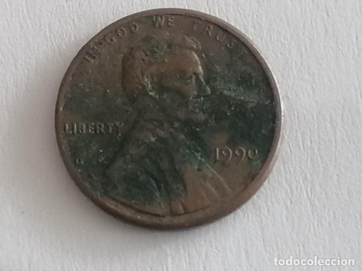 Monedas antiguas de Am&eacute;rica: MONEDA ONE CENT, 1990, LIBERTY - Foto 1