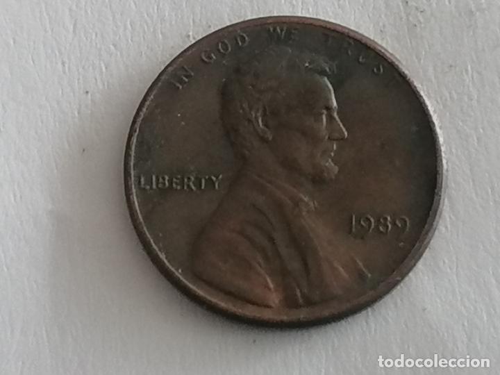 Monedas antiguas de Am&eacute;rica: MONEDA ONE CENT, 1989, LIBERTY - Foto 1