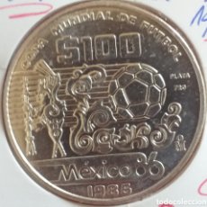Monedas antiguas de América: MEXICO 100 PESOS DE PLATA 1985 MUNDIAL 86