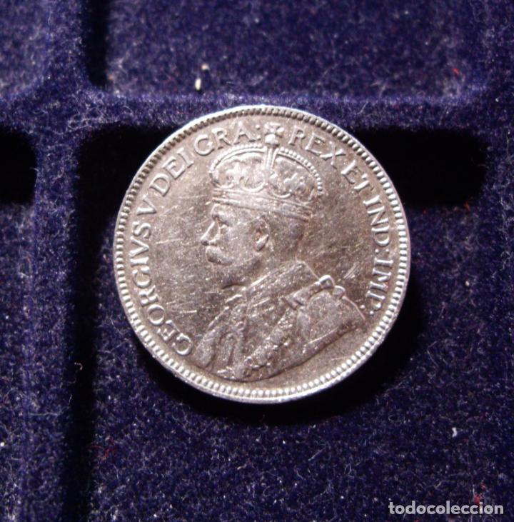 Monedas antiguas de Am&eacute;rica: CANADA - 25 CENTAVOS de PLATA 1919 - Foto 1