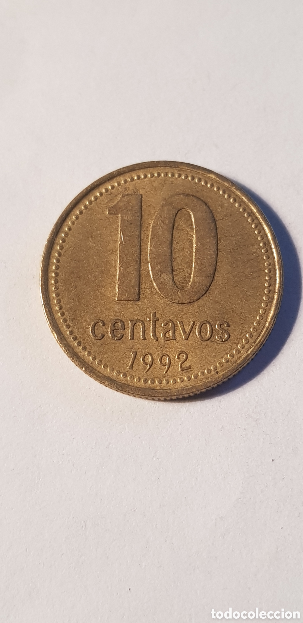 Monedas antiguas de Am&eacute;rica: 10 Centavos 1992 Argentina - Foto 2