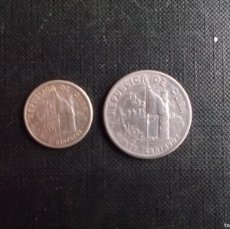 Monedas antiguas de América: CONJUNTO DE 2 MONEDAS DE CUBA 10 Y 20 CENTAVOS 1952 PLATA KM 23- 24