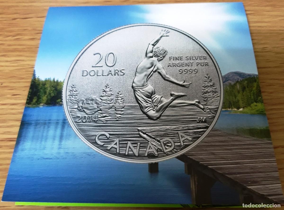 Monedas antiguas de Am&eacute;rica: 20$ Canada 2014 &rdquo;Summer time&rdquo; Proof - Foto 1
