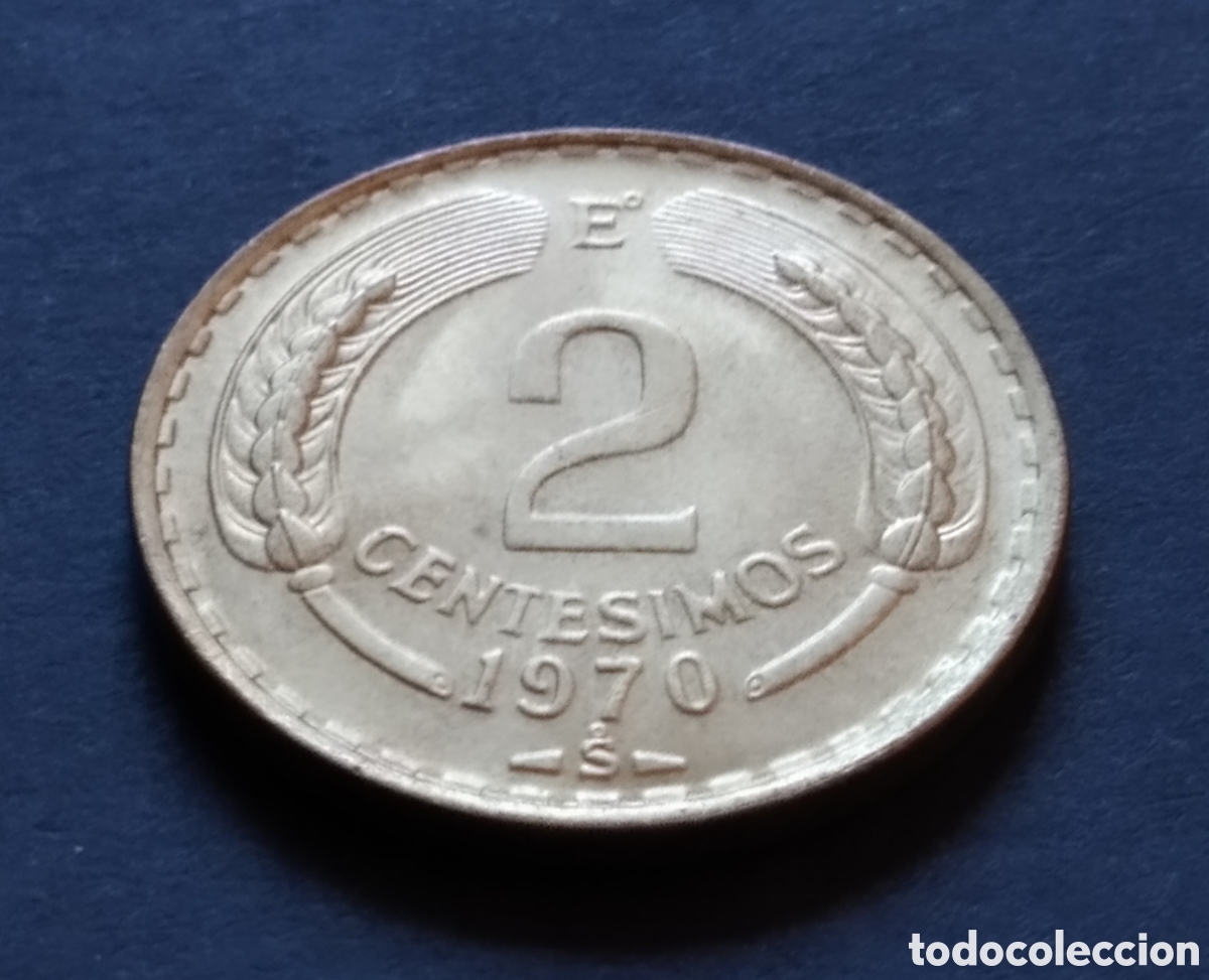 Monedas antiguas de Am&eacute;rica: MONEDA - CHILE 2 CENTESIMOS 1970 - Foto 3