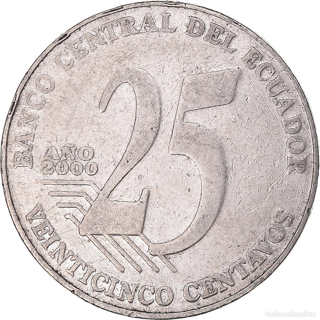 Monedas antiguas de Am&eacute;rica: [#1300687] Moneda, Ecuador, 25 Centavos, 2000 - Foto 2