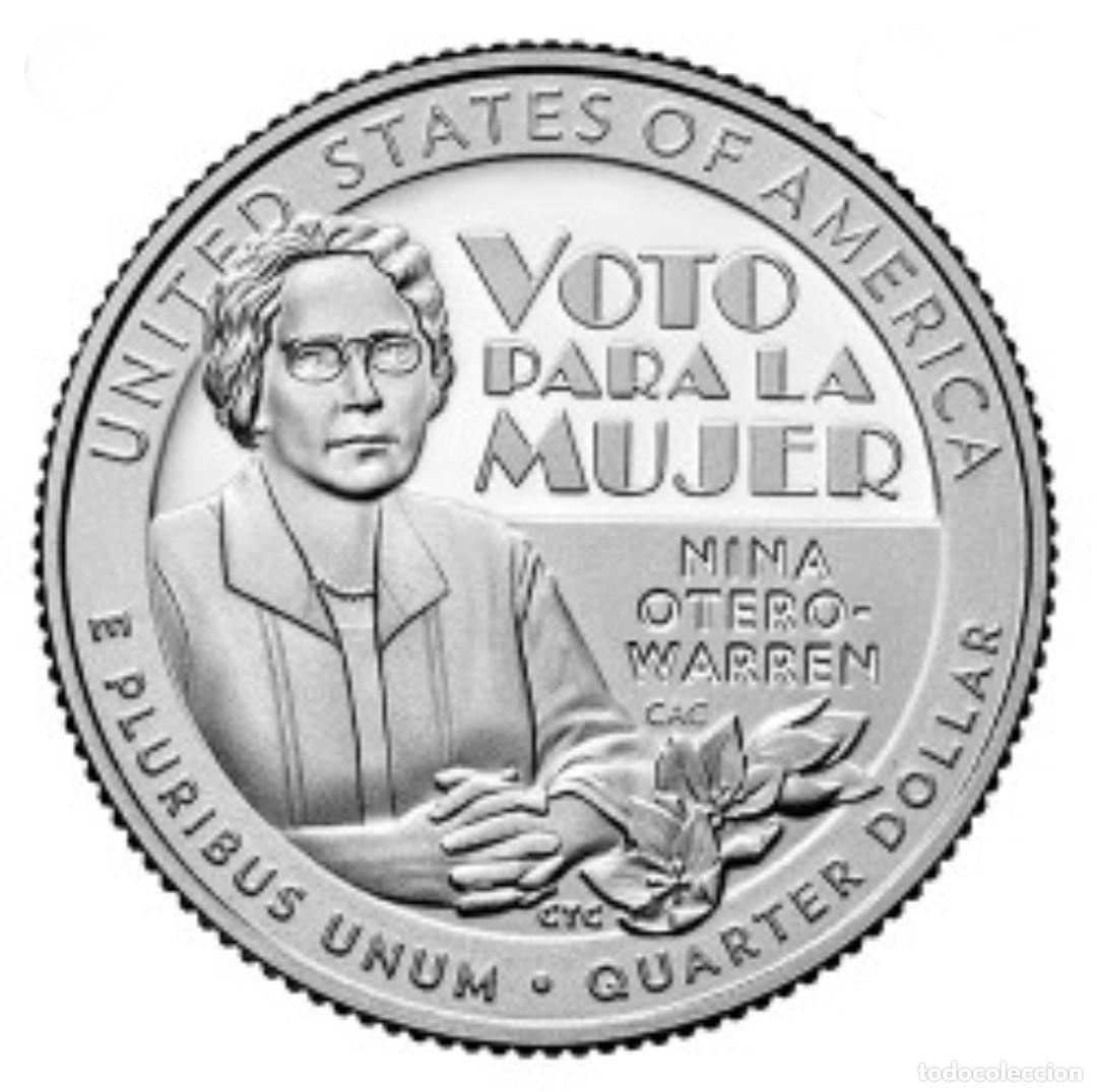 Monedas antiguas de Am&eacute;rica: QUARTER DOLAR USA 2022 - CECA D - AMERICAN WOMEN - NINA OTERO-WARREN - SIN CIRCULAR