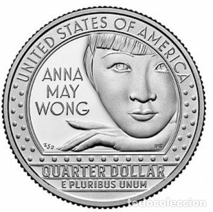 Monedas antiguas de Am&eacute;rica: QUARTER DOLAR USA 2022 - CECA D - AMERICAN WOMEN - ANNA MAY WONG - SIN CIRCULAR