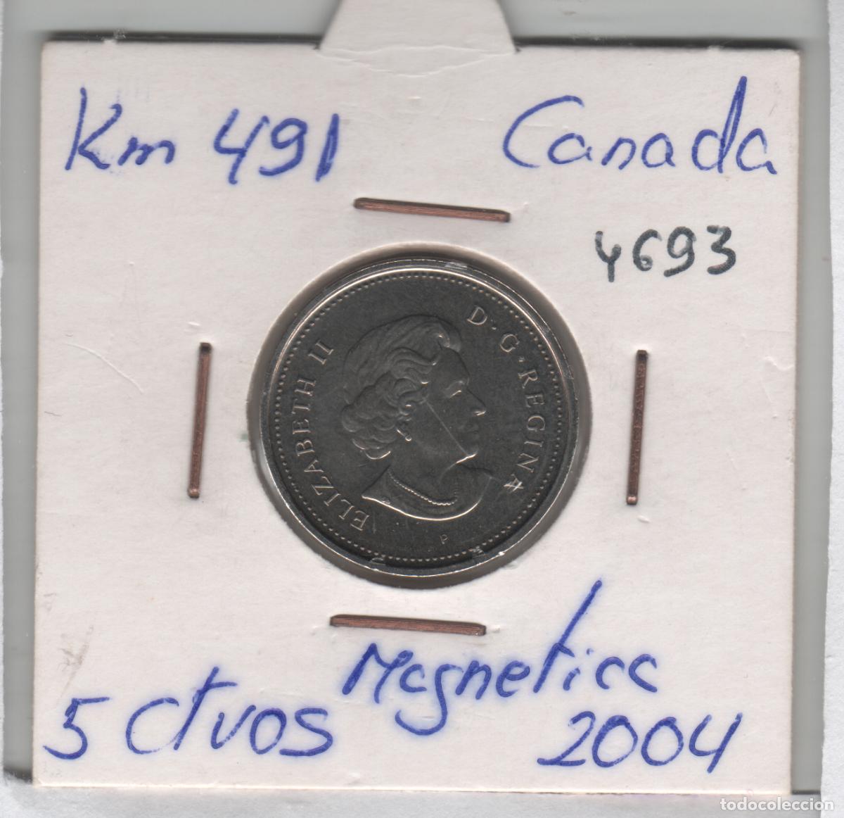 Monedas antiguas de Am&eacute;rica: MONEDA CANADA 5 CENTAVOS 2004 - Foto 1