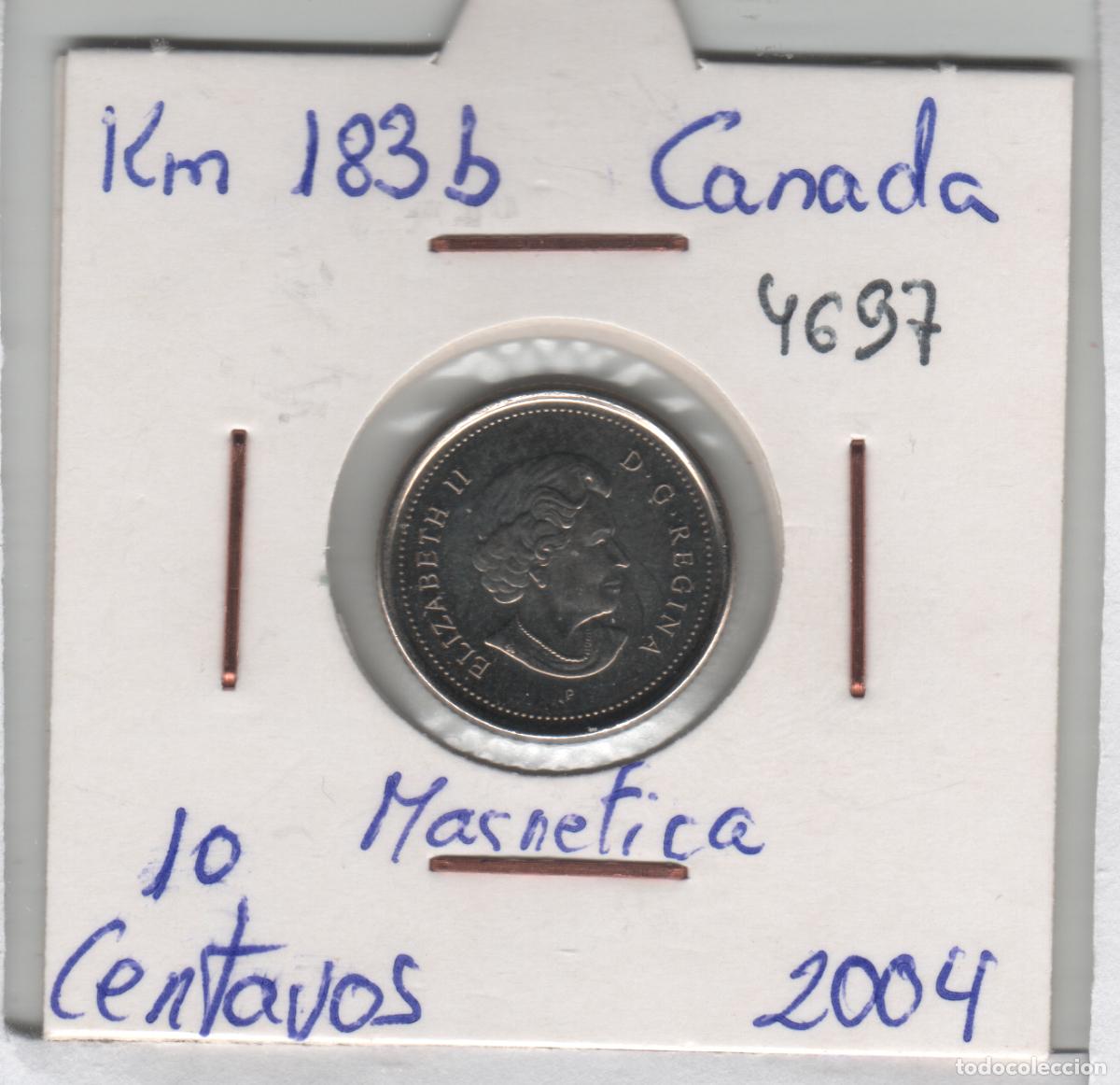 Monedas antiguas de Am&eacute;rica: MONEDA CANADA 10 CENTAVOS 2004 - Foto 1