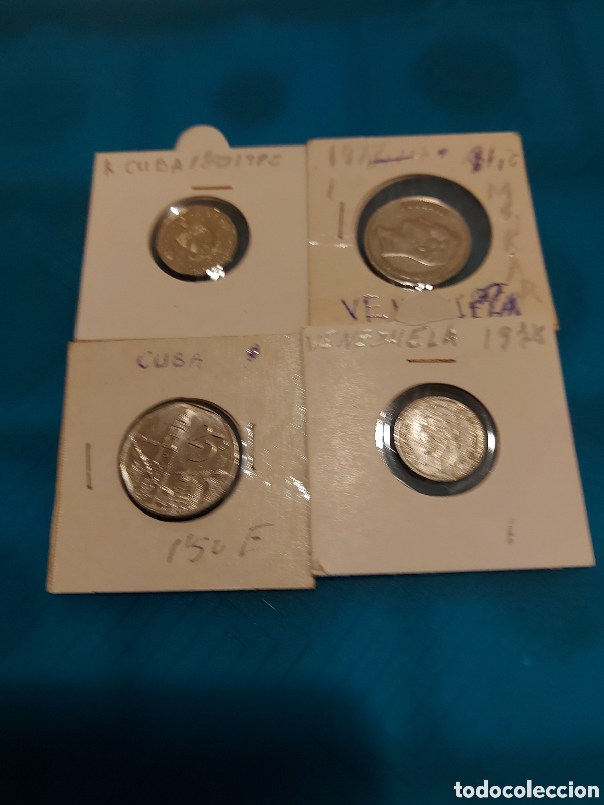 Monedas antiguas de Am&eacute;rica: 2de Cuba y2 Venezuela - Foto 1