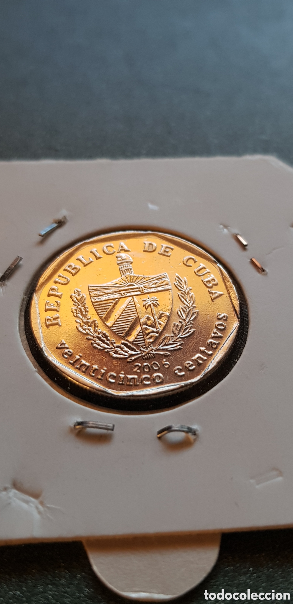 Monedas antiguas de Am&eacute;rica: 25 Centavos 2006 Cuba - Foto 3