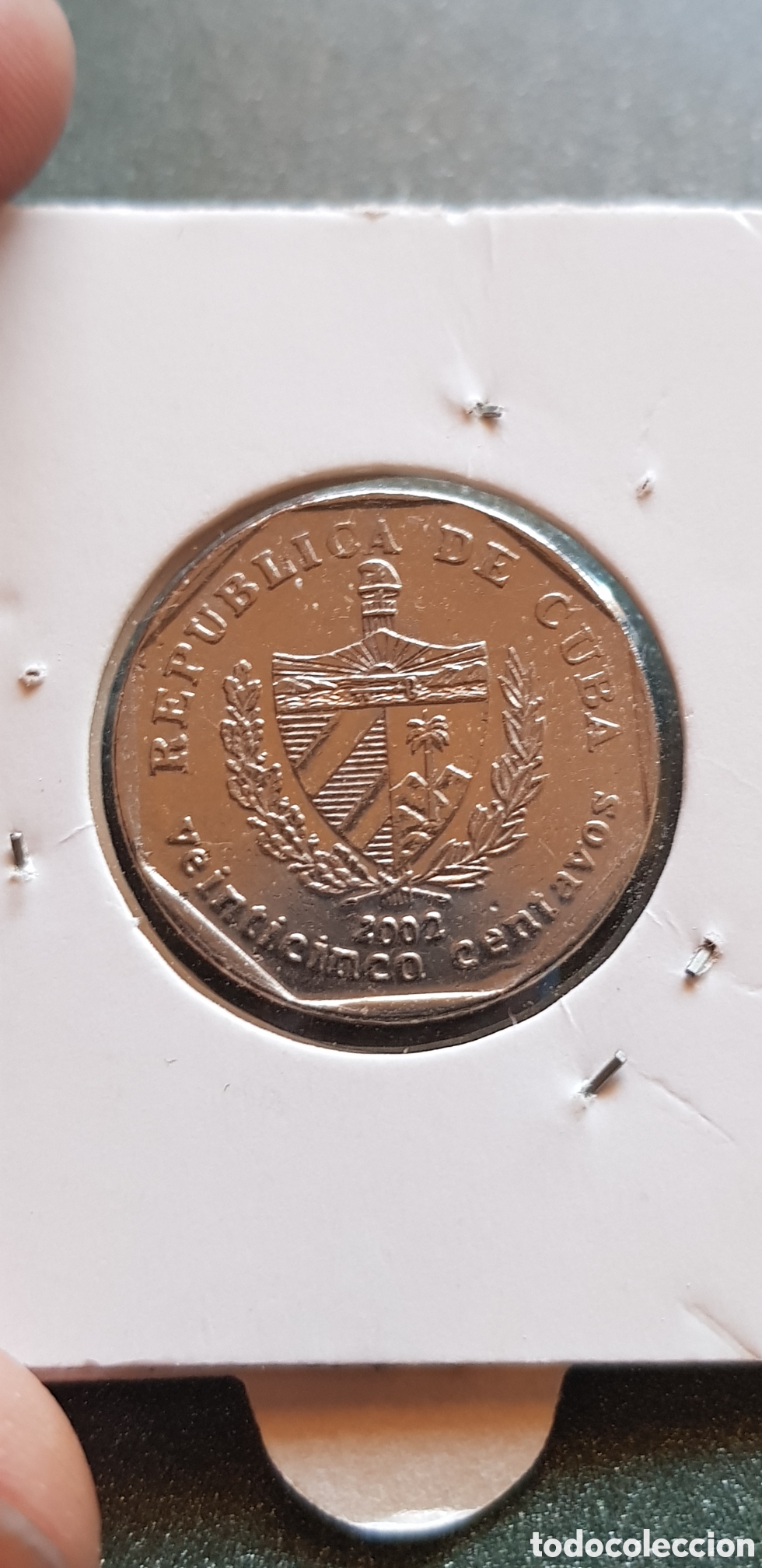 Monedas antiguas de Am&eacute;rica: 25 Centavos 2002 Cuba - Foto 5