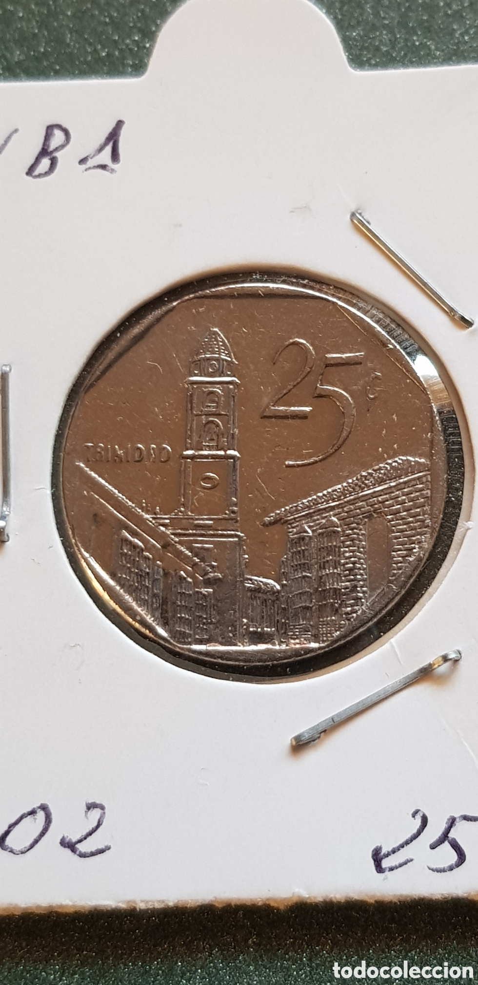 Monedas antiguas de Am&eacute;rica: 25 Centavos 2002 Cuba - Foto 1