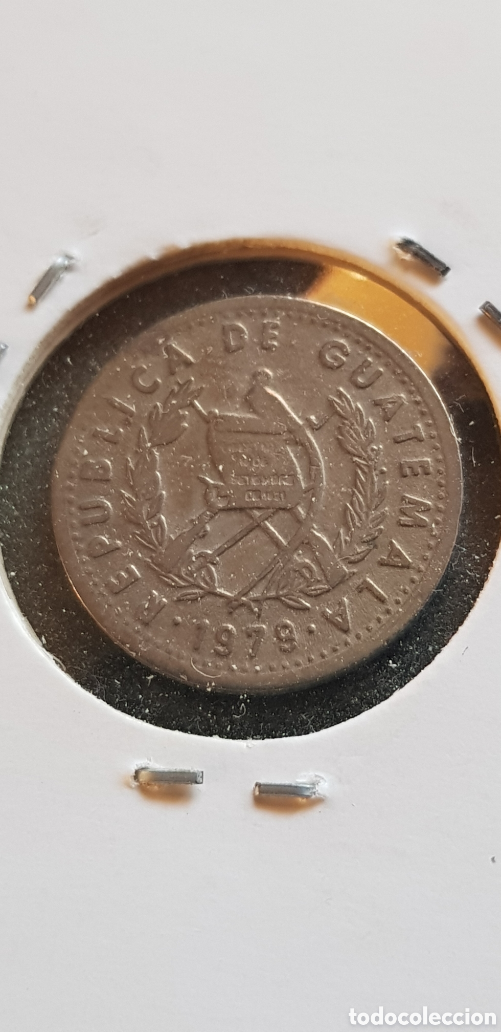 Monedas antiguas de Am&eacute;rica: 5 centavos 1979 Guatemala Cinco - Foto 2