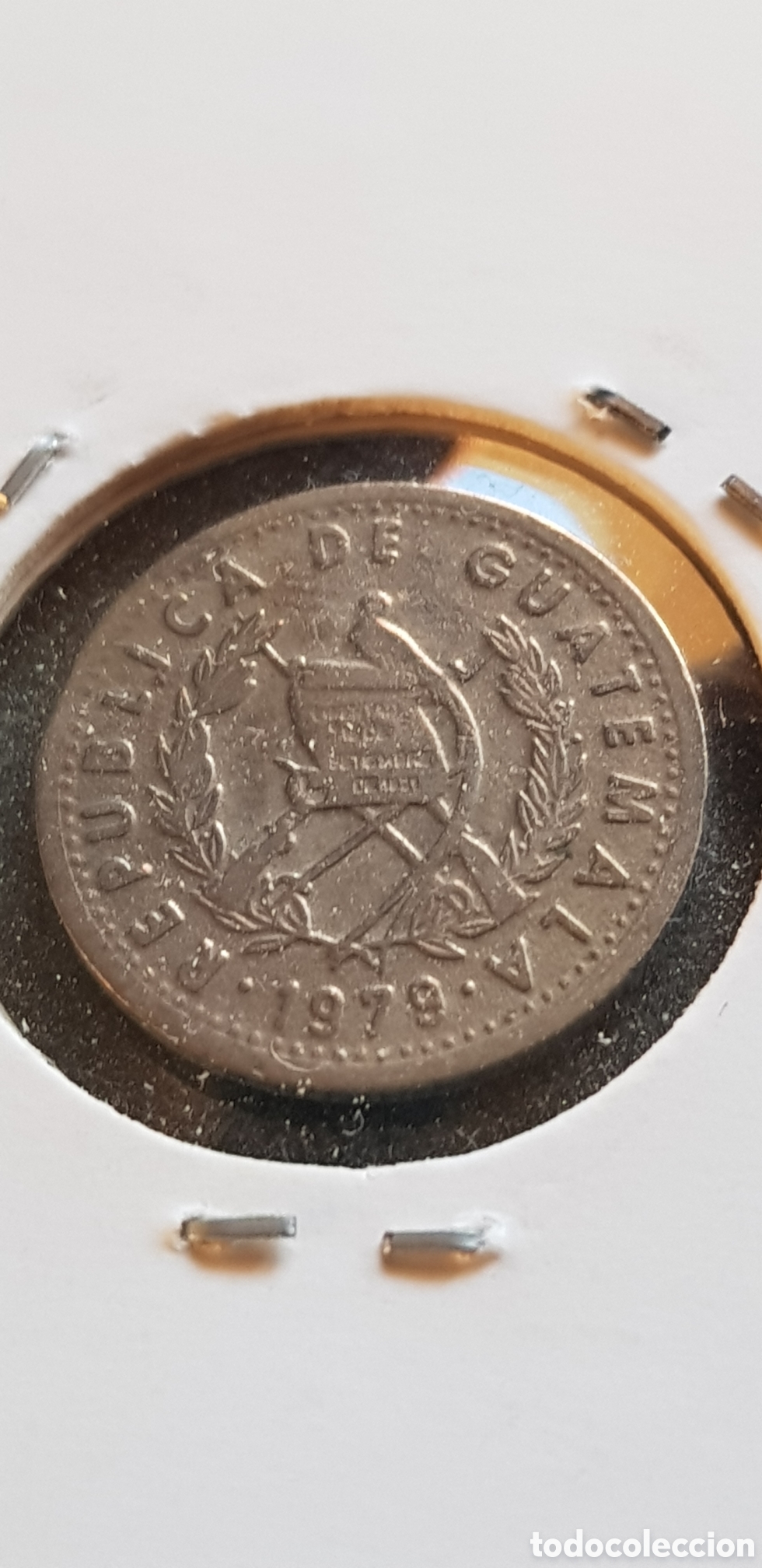 Monedas antiguas de Am&eacute;rica: 5 centavos 1979 Guatemala Cinco - Foto 3