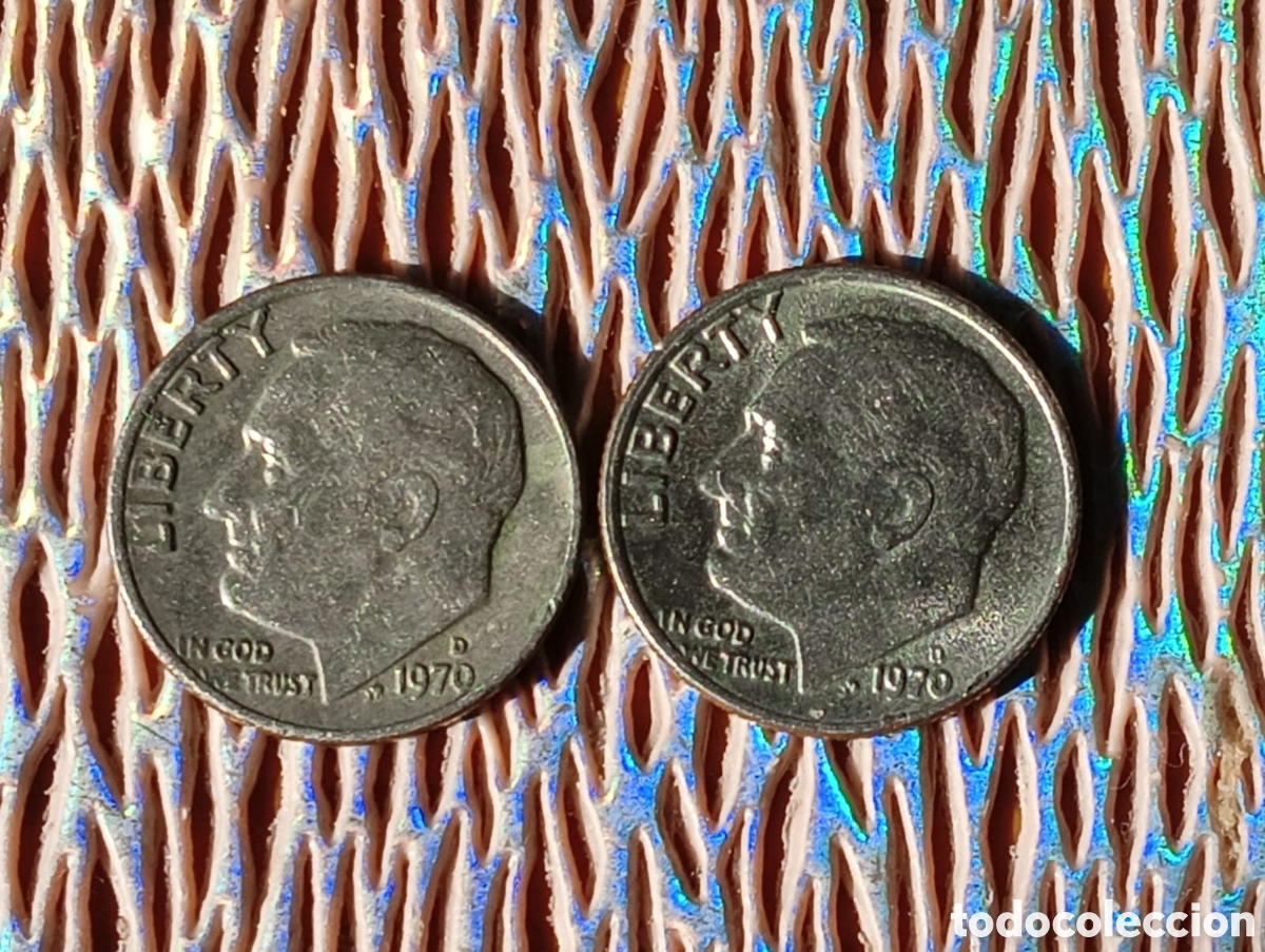 Monedas antiguas de Am&eacute;rica: Liberty 1970D - Foto 3