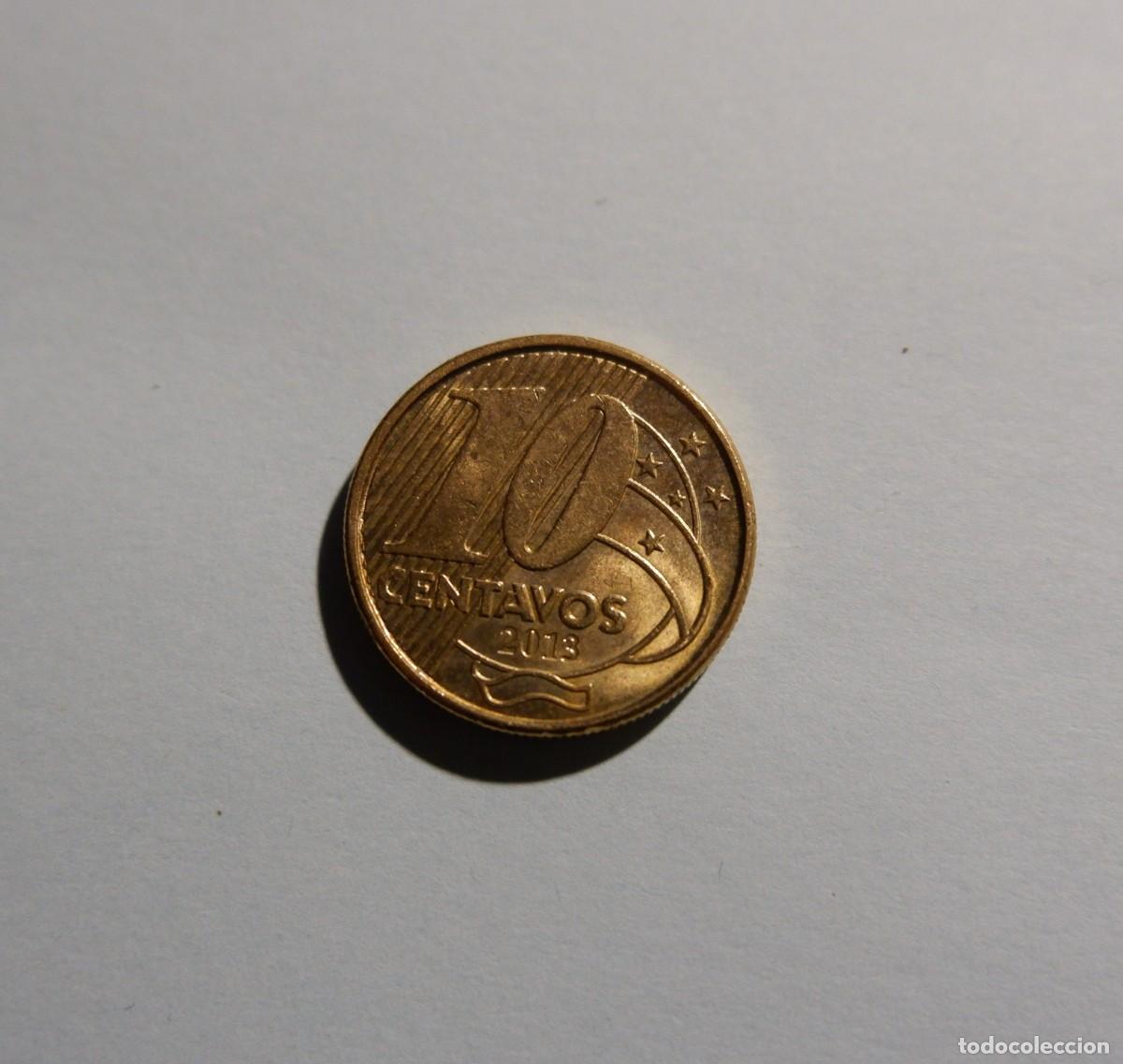 Monedas antiguas de Am&eacute;rica: BRASIL 10 CENTAVOS 2013 - MBC. - Foto 2