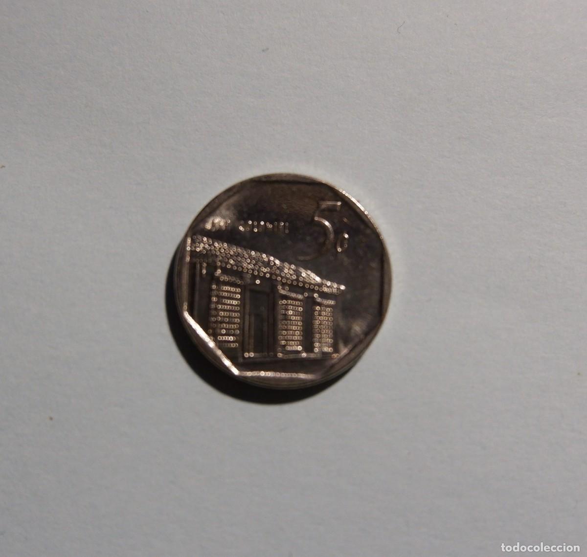 Monedas antiguas de Am&eacute;rica: CUBA 5 CENTAVOS 2017 - EBC. - Foto 2