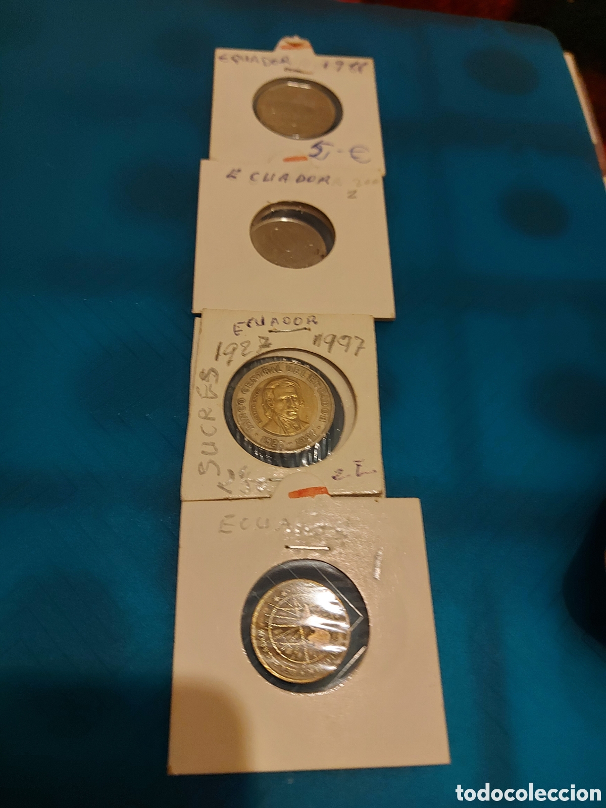 Monedas antiguas de Am&eacute;rica: 4monedasde Ecuador - Foto 1