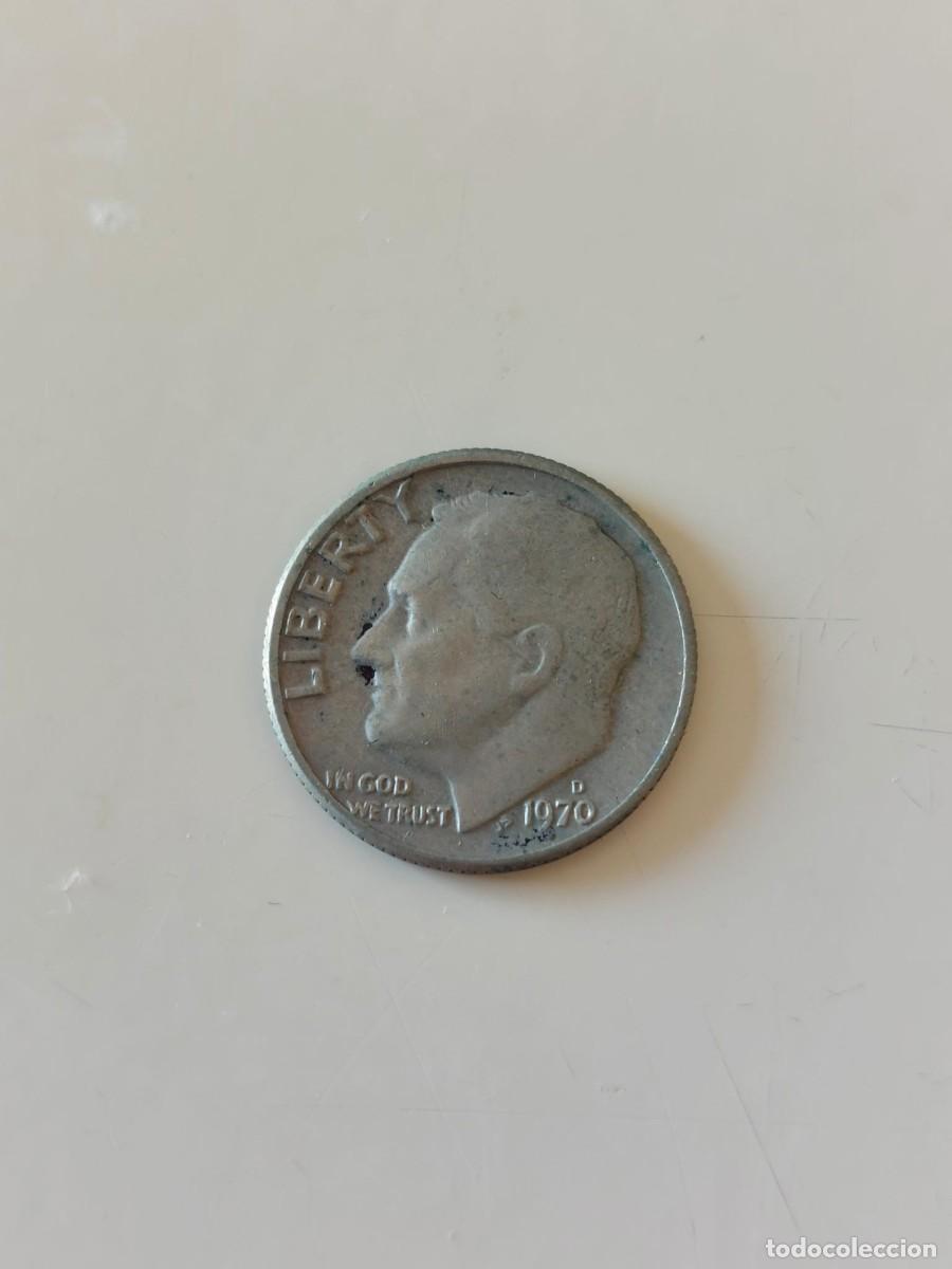 Monedas antiguas de Am&eacute;rica: EEUU. 10 centavos - 1970 D - Foto 1