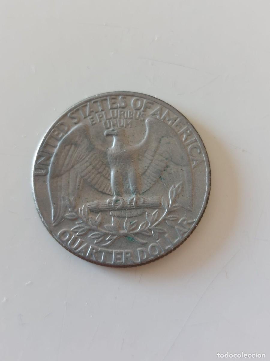 Monedas antiguas de Am&eacute;rica: EEUU. 25 centavos - 1974 D - Foto 2