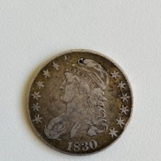 Monedas antiguas de América: MONEDA DE PLATA DE MEDIO DÓLAR 1830. Lote 400041489